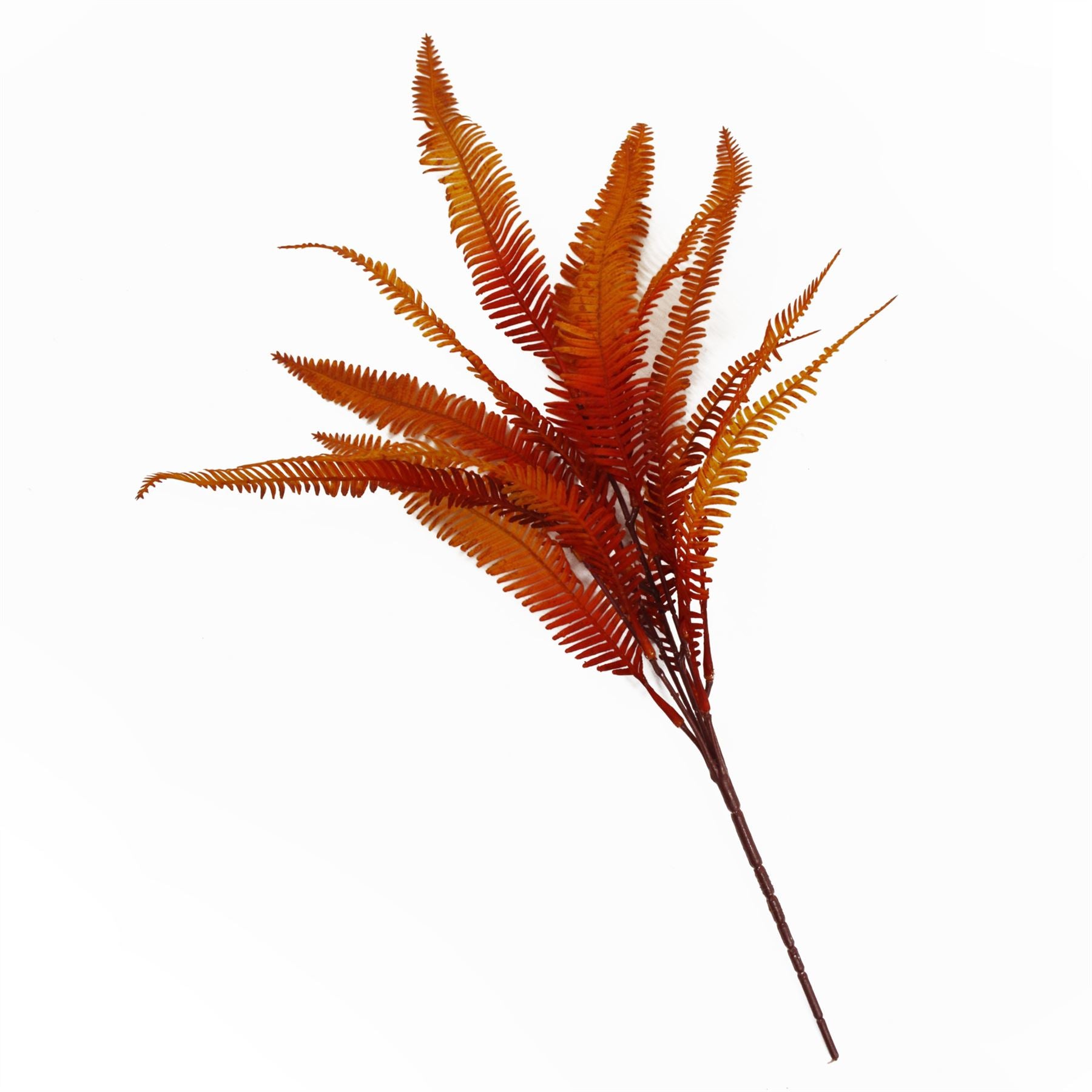 Leaf Artificial Autumn Fern Bush Plant 55cm