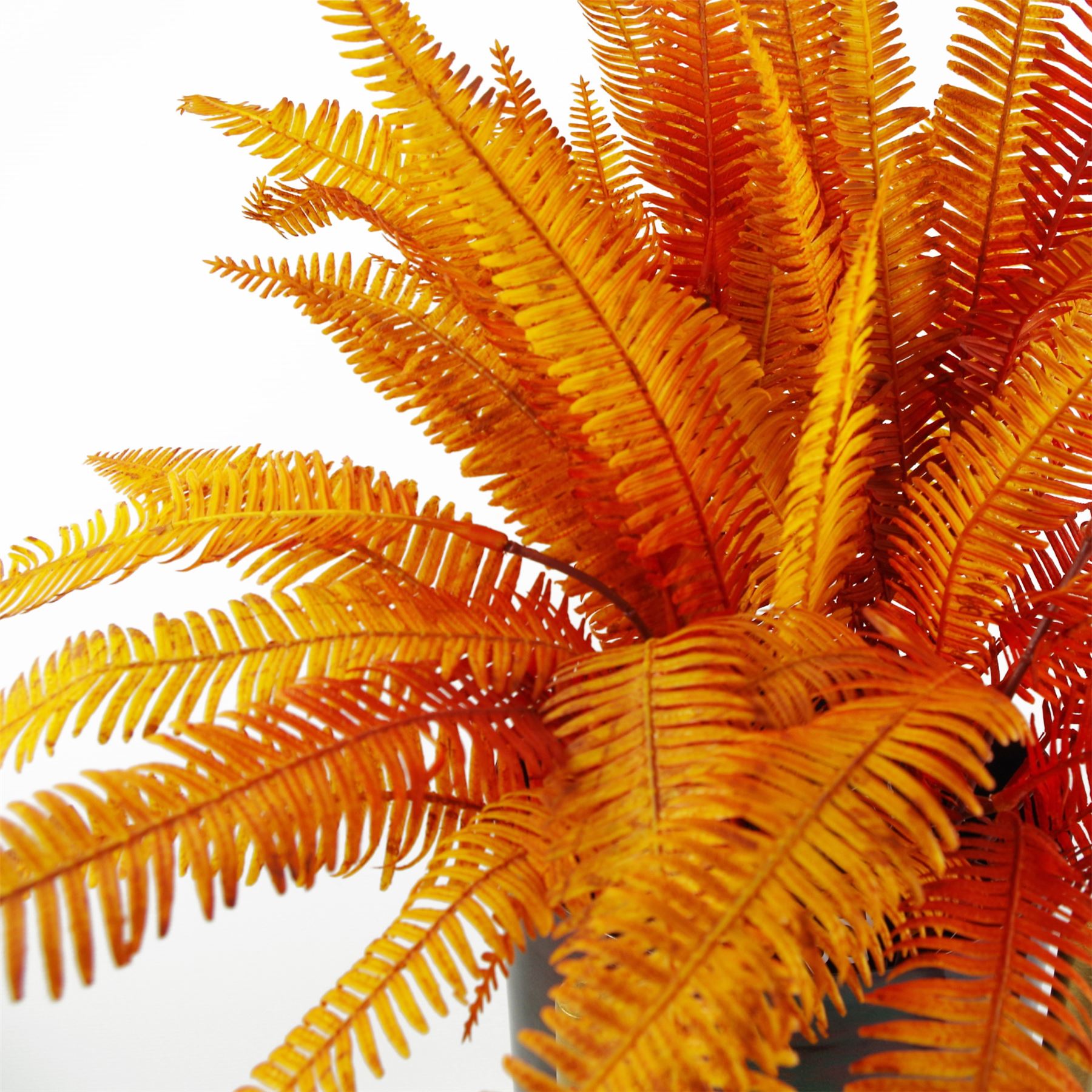 Leaf Artificial Autumn Fern Bush Plant 55cm