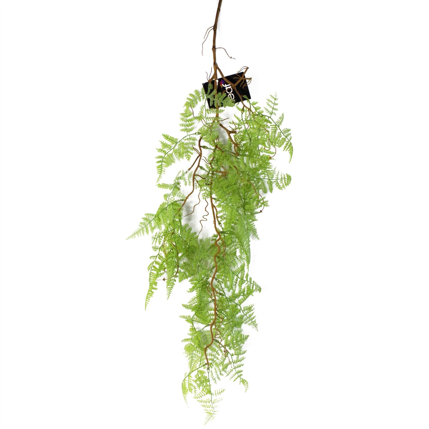 Leaf 100cm Artificial Hanging Maidenhair Fern Plant Light Green Bare Stem Unpotted