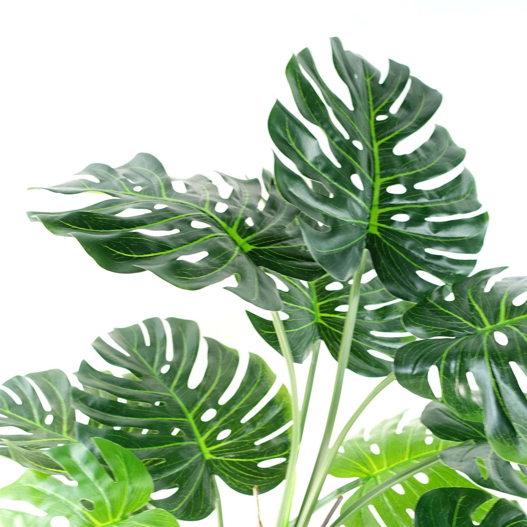 Leaf Artificial Monstera Cheese Plant 150cm in Black Pot