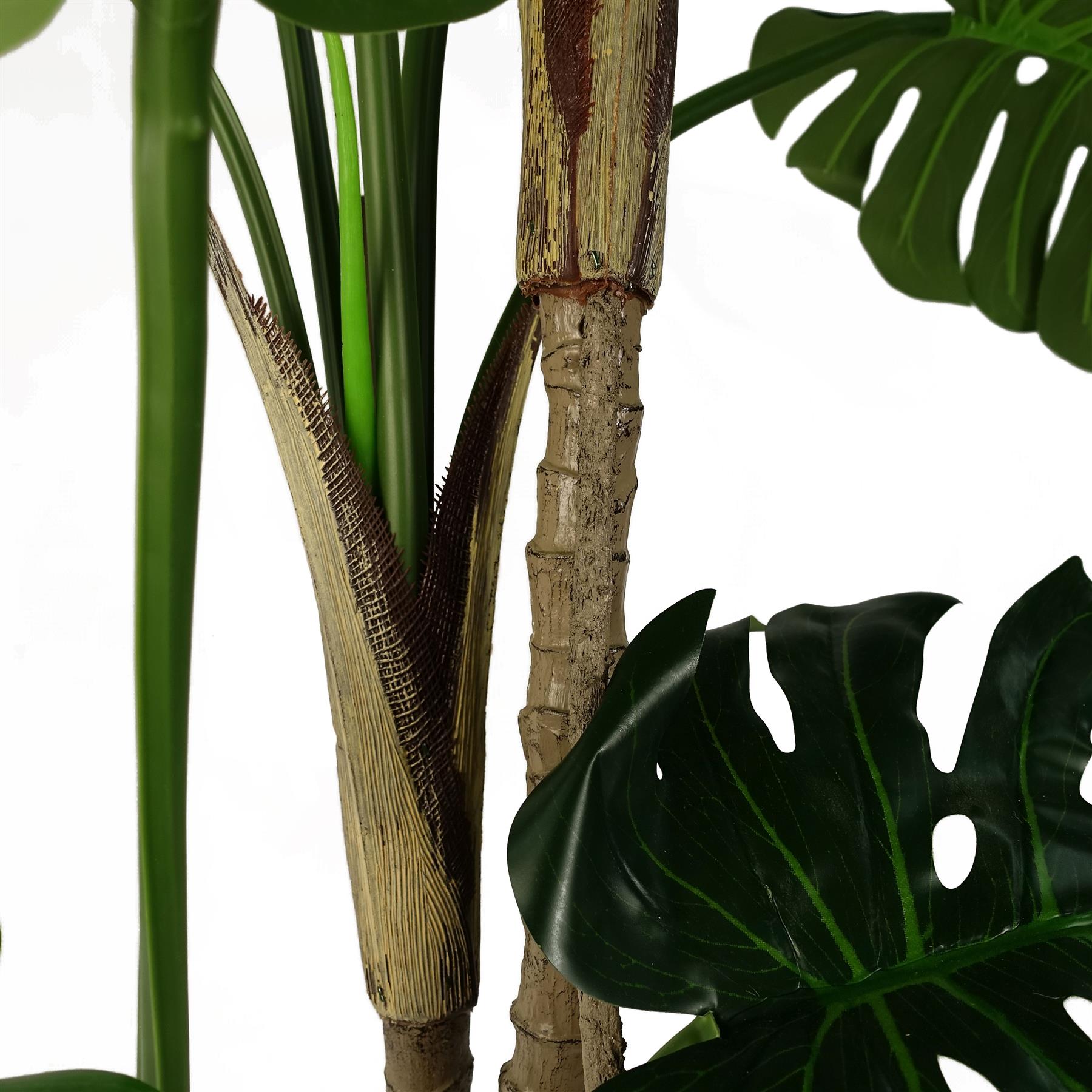 Leaf Artificial Monstera Cheese Plant 150cm in Black Pot