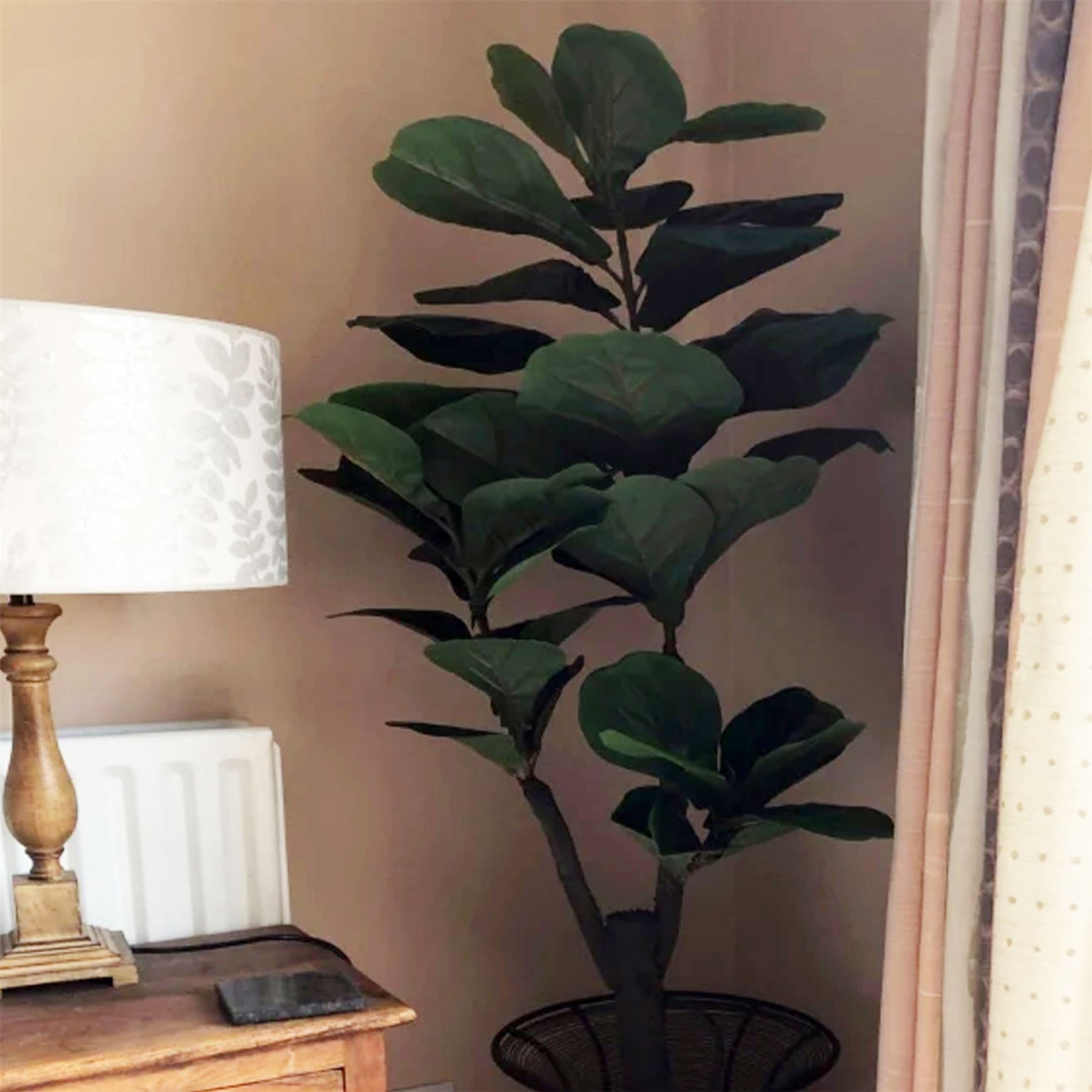 Leaf 120cm Artificial Fiddle Leaf Fig Tree Potted Ficus Evergreen Plant