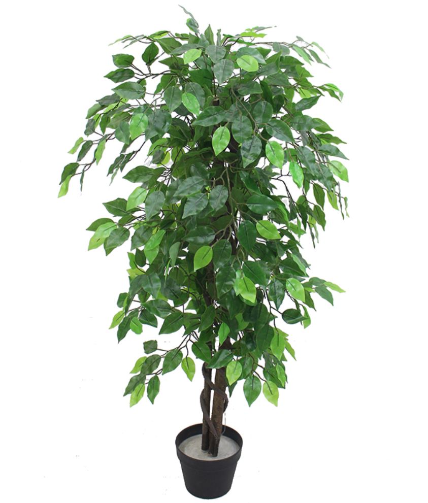 Leaf 120cm Realistic Artificial Ficus Tree Plant, Botanically Accurate Foliage, Wired Stems, Potted, High Quality Decorative Tree