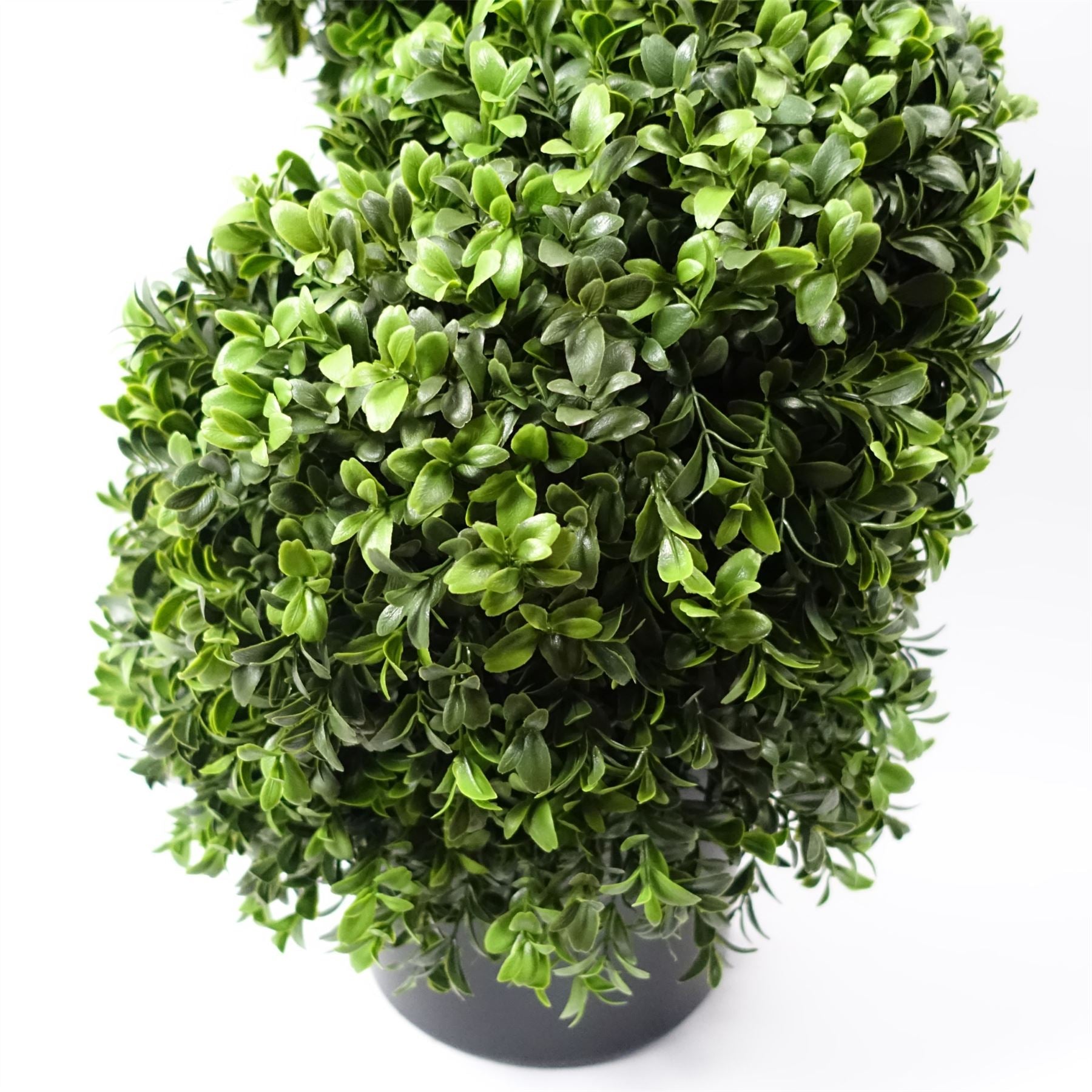 Leaf 120cm Artificial Spiral Buxus Topiary Tree UV Resistant Outdoor Potted