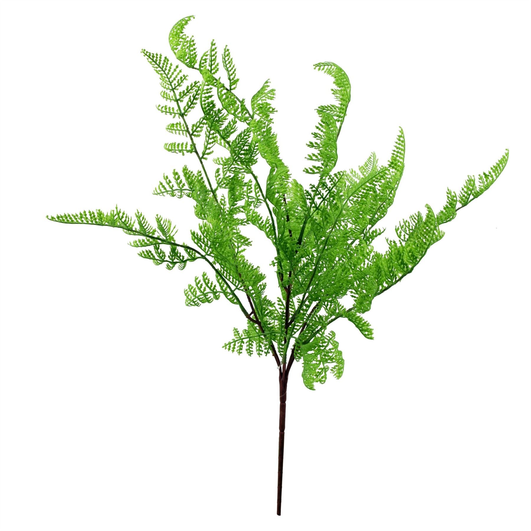 Leaf 50cm Southern Wood Fern Artificial Bush Dark Green Unpotted