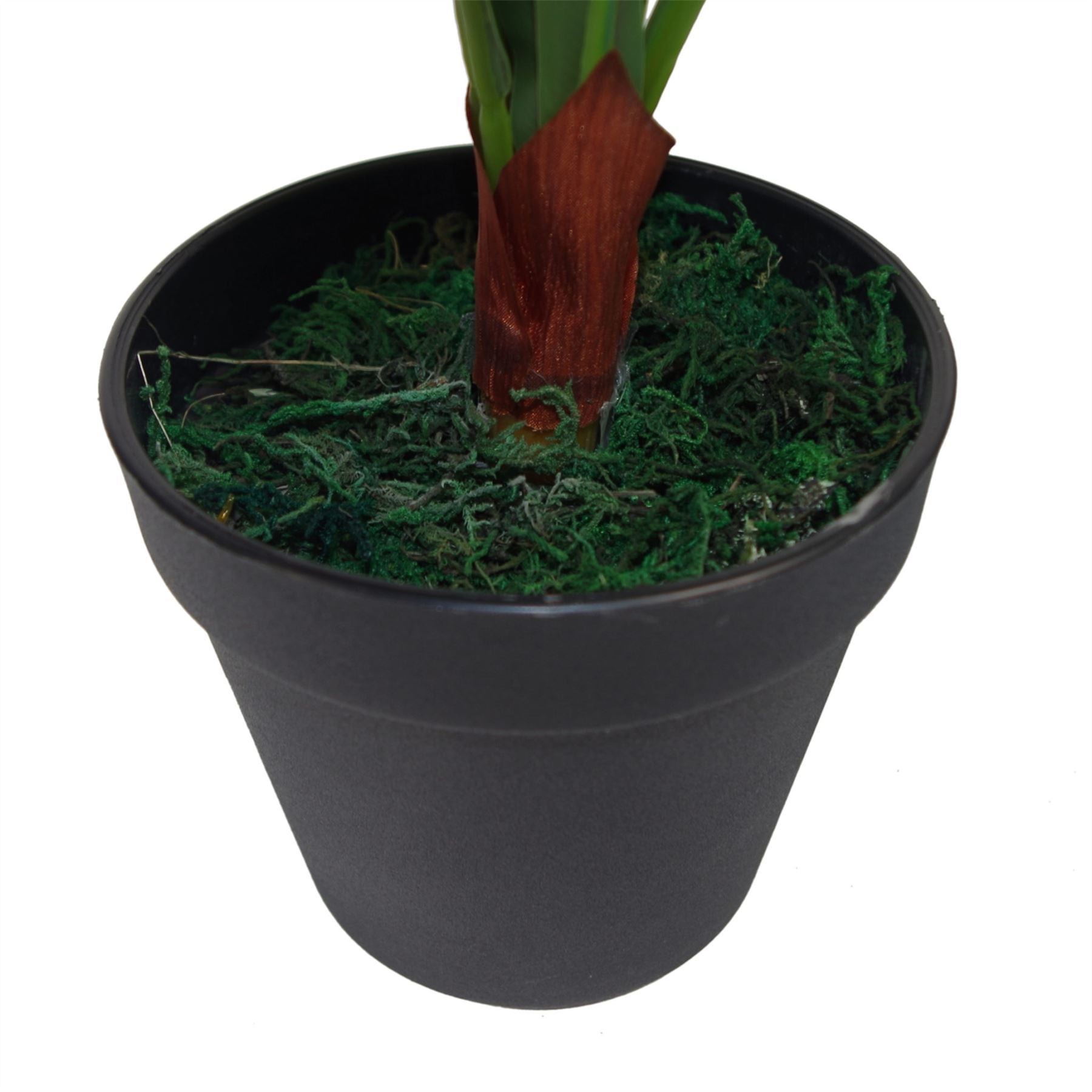Leaf Design 60cm Dark Bushy Artificial Bird's Nest Fern Plant in Weighted Pot