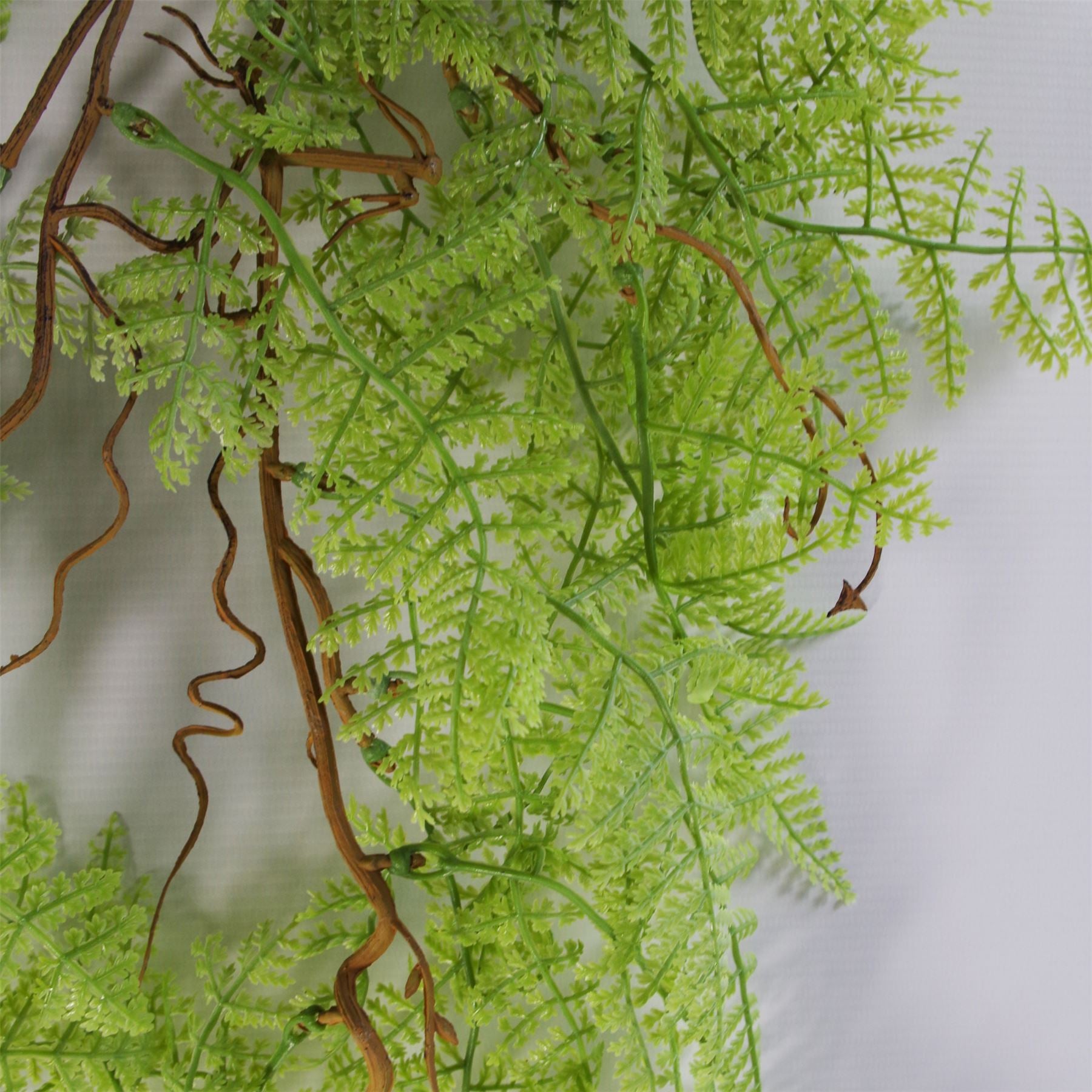 Leaf Pack of 6 100cm Artificial Hanging Maidenhair Fern Plant Light Green