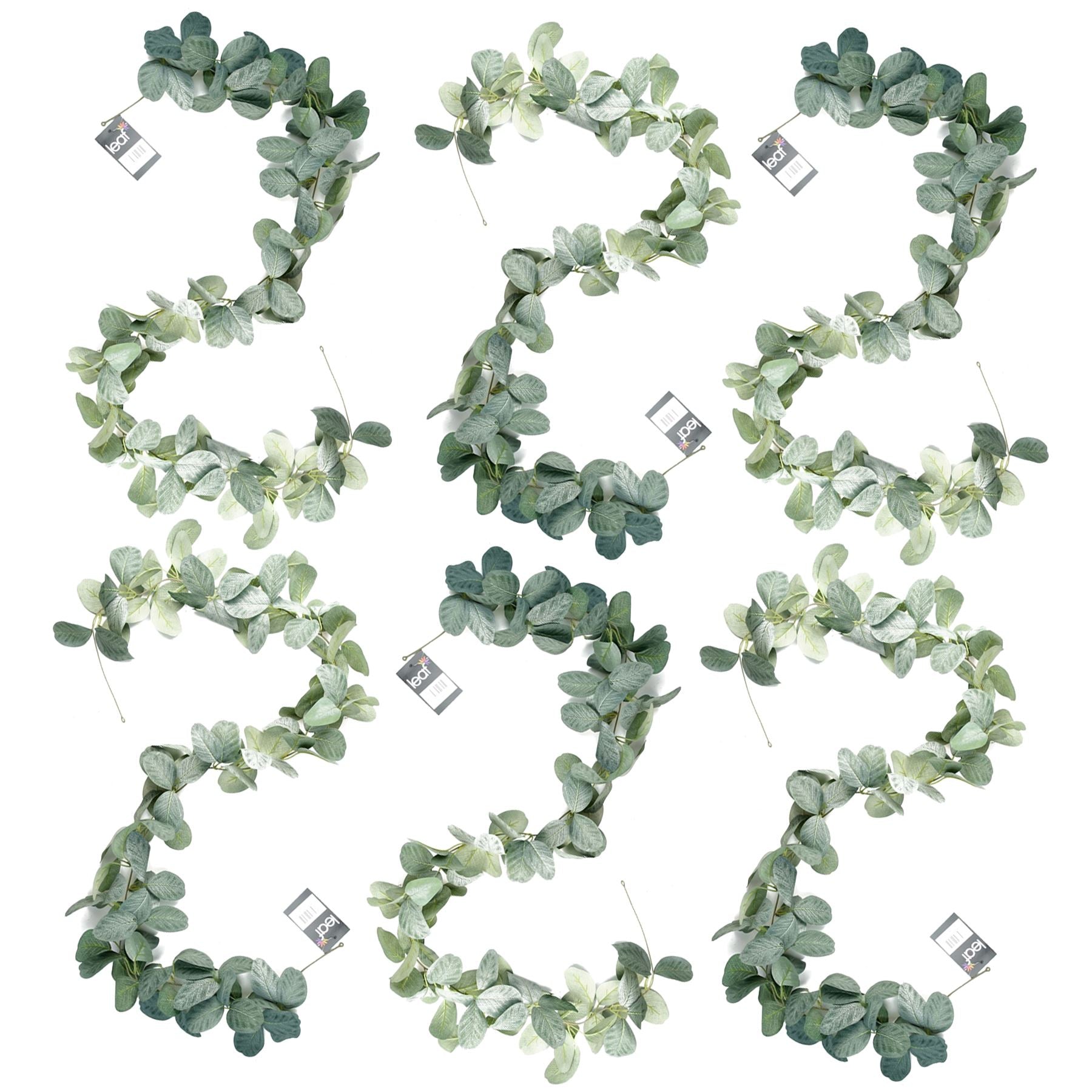 Pack of 6 Artificial Hanging Trailing Evergreen Plant 150cm