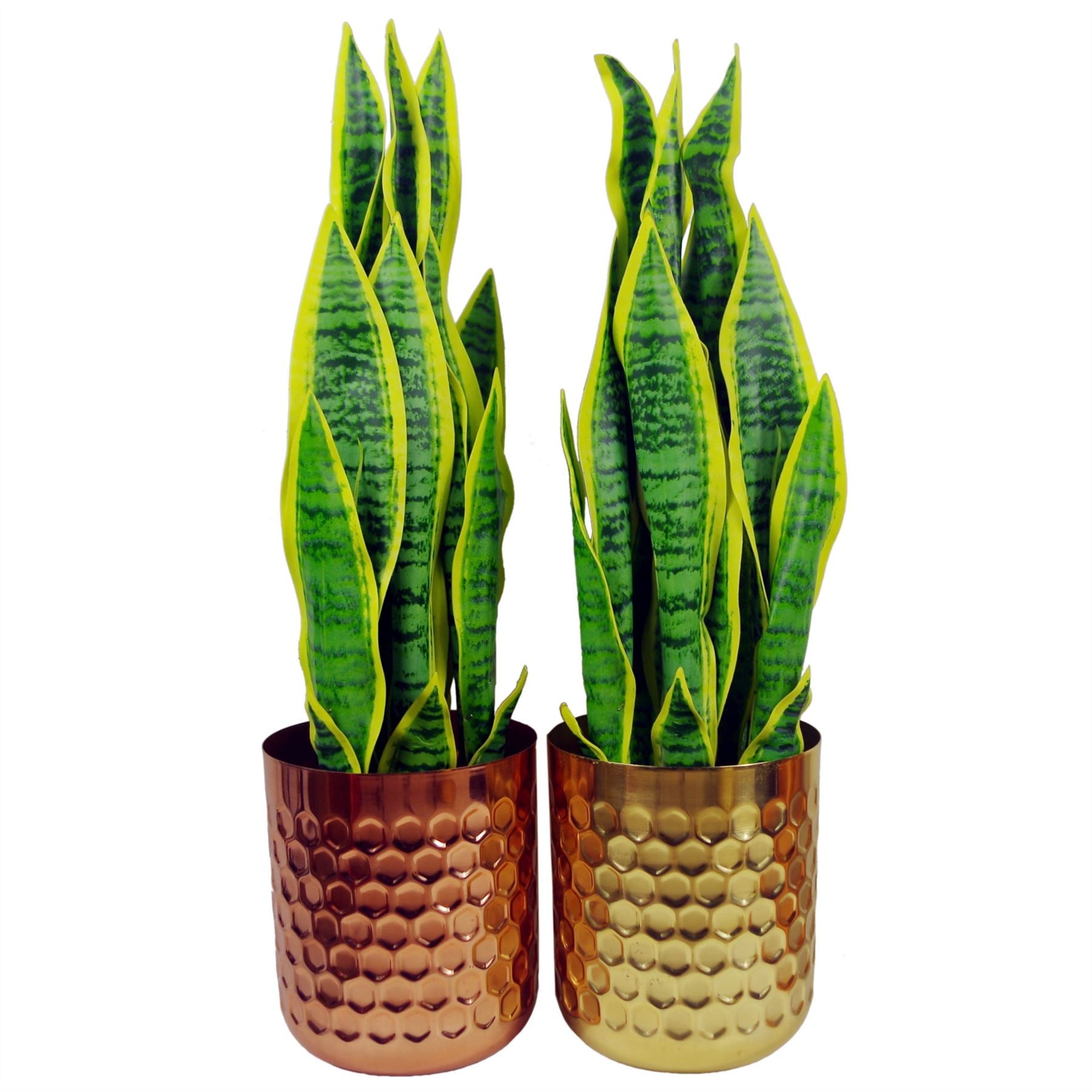 Leaf Honeycomb Metal Planter, Copper, Handmade Rustic Finish, 18cm High x 15.5cm Diameter, Indoor Use