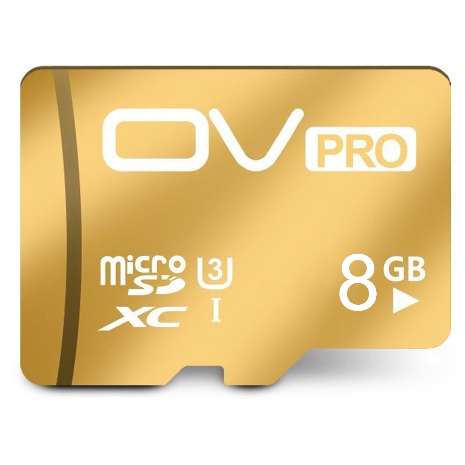 Aquarius Micro SD Gold 8GB Memory Card Compatible with microSDHC and microSDXC Devices