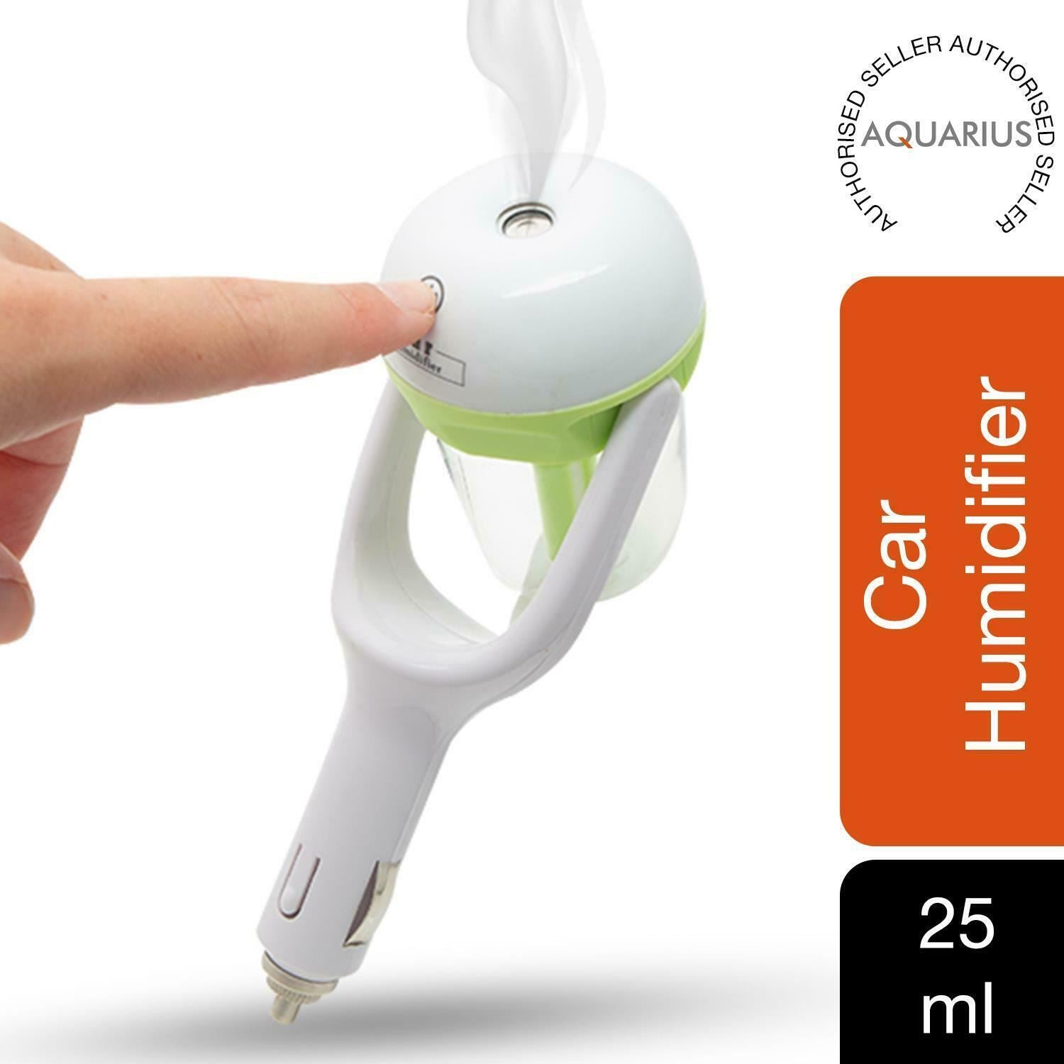 Aquarius Portable Car Humidifier & Aroma Diffuser - 25ml/Hour Auto Shut-Off