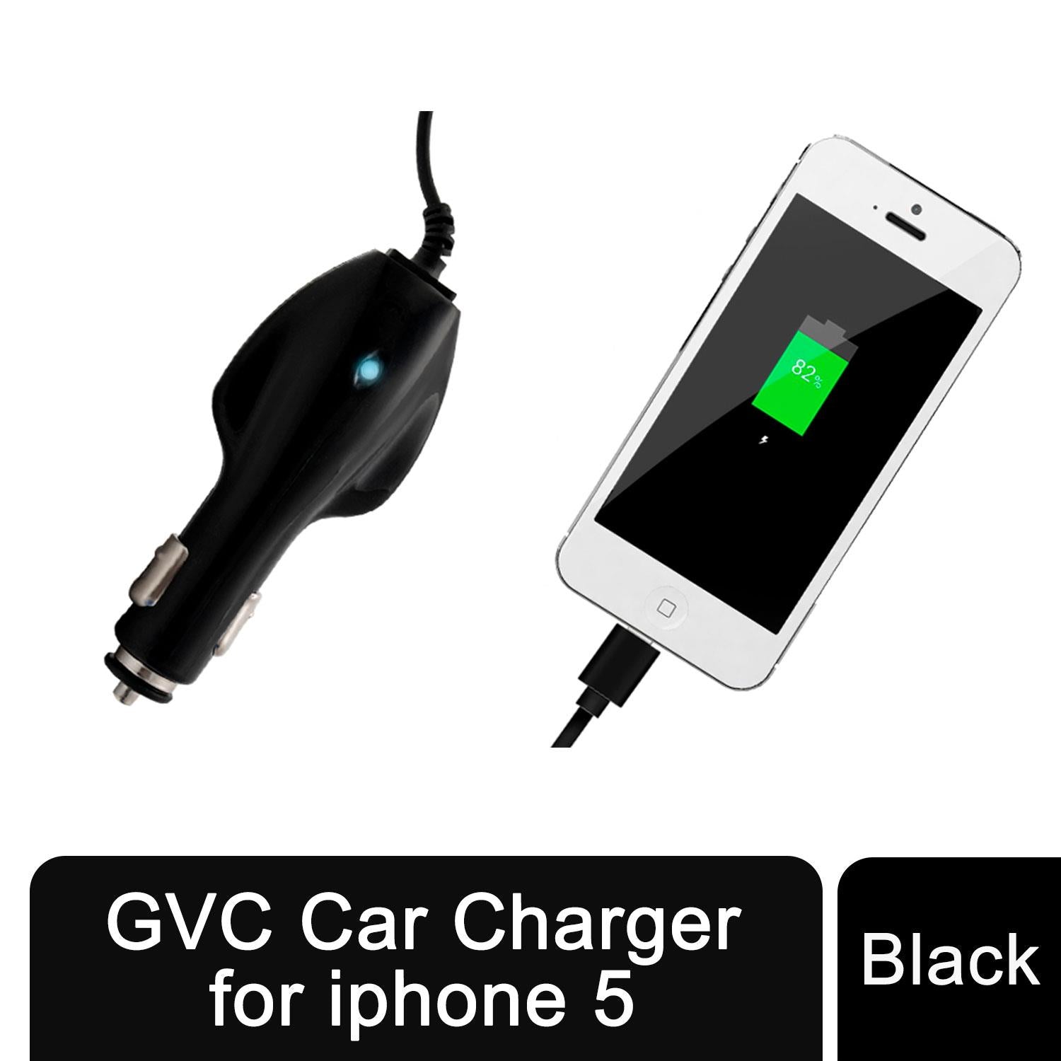 GVC Series 5 Car Charger, 1000mA, Black