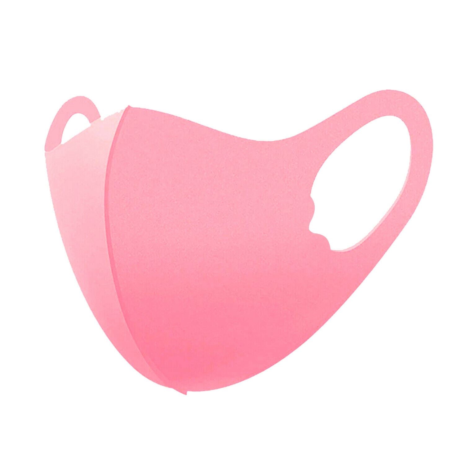 Kids Triple-Layer Cotton Face Mask with Filter Pocket, Adjustable Earloops and Nose Clip, Washable