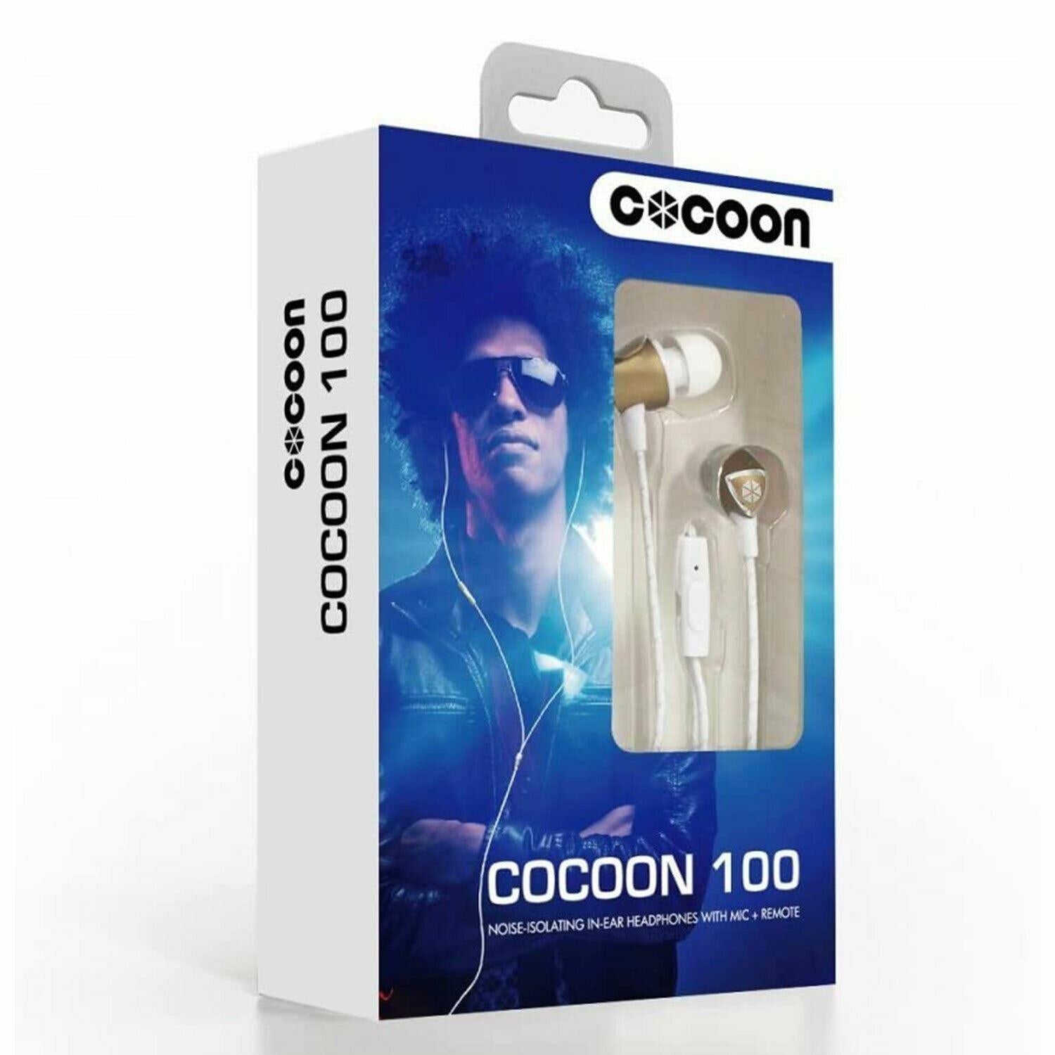 Cocoon 100 Series Noise-Isolating Tangle-Free In-Ear Headphones