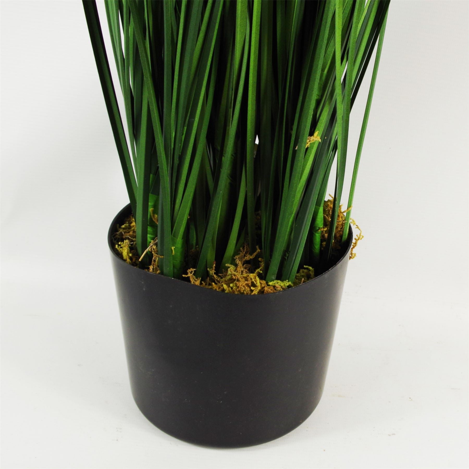 Leaf 130cm Artificial Onion Grass Plant in Plain Plastic Pot