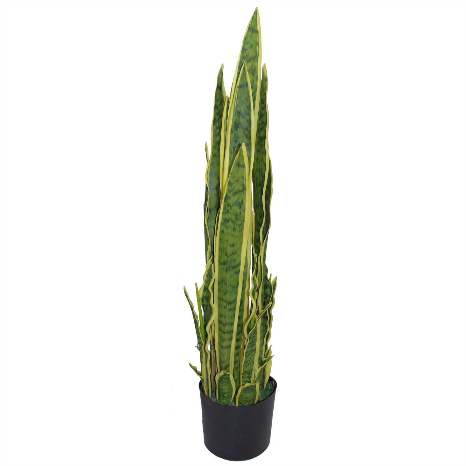Leaf Design 55cm Artificial Sansevieria Trifasciata Indoor Plant in Weighted Pot