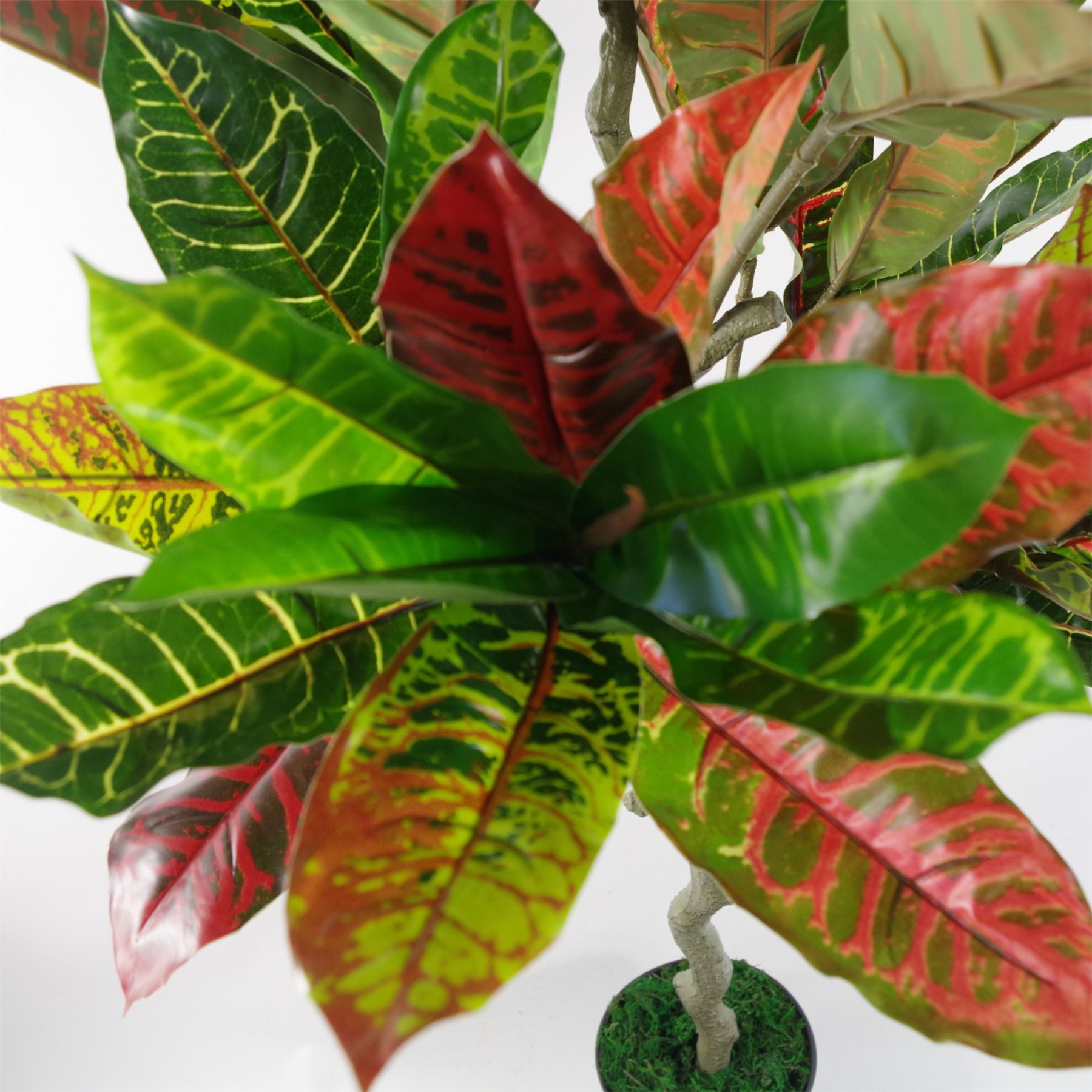 130cm Artificial Codiaeum Variegatum Multicoloured House Plant