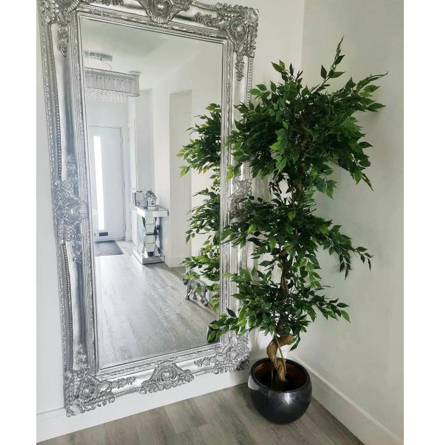 180cm Artificial Ficus Tree Triple Ball Topiary with 1984 Leaves