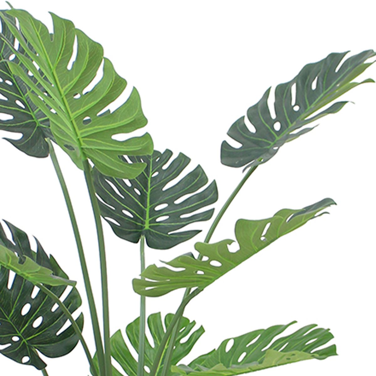 Leaf 120cm Realistic Monstera Artificial Plant in Black Pot