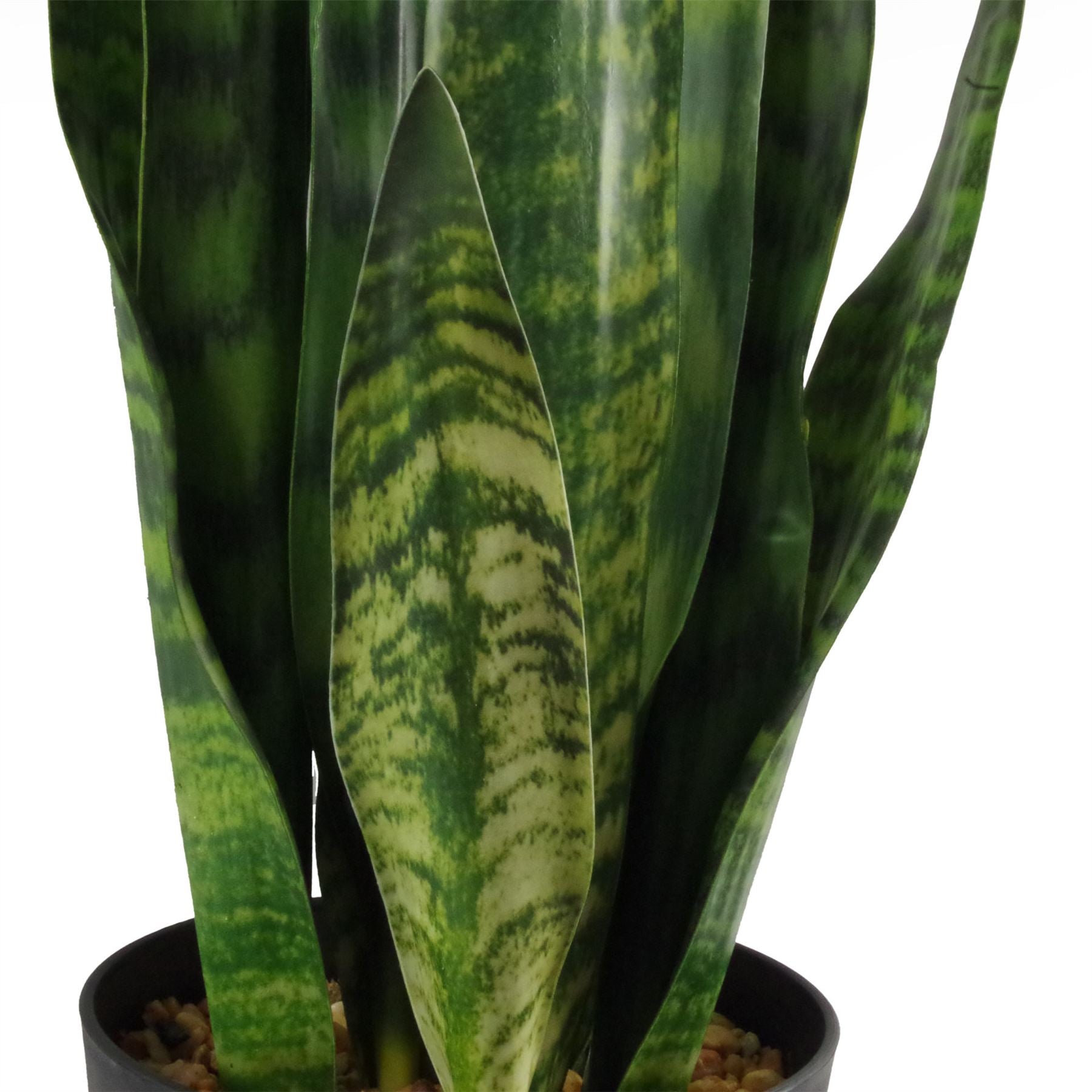 Leaf 70cm Artificial Sansevieria Zeylanica Plant in Black Pot