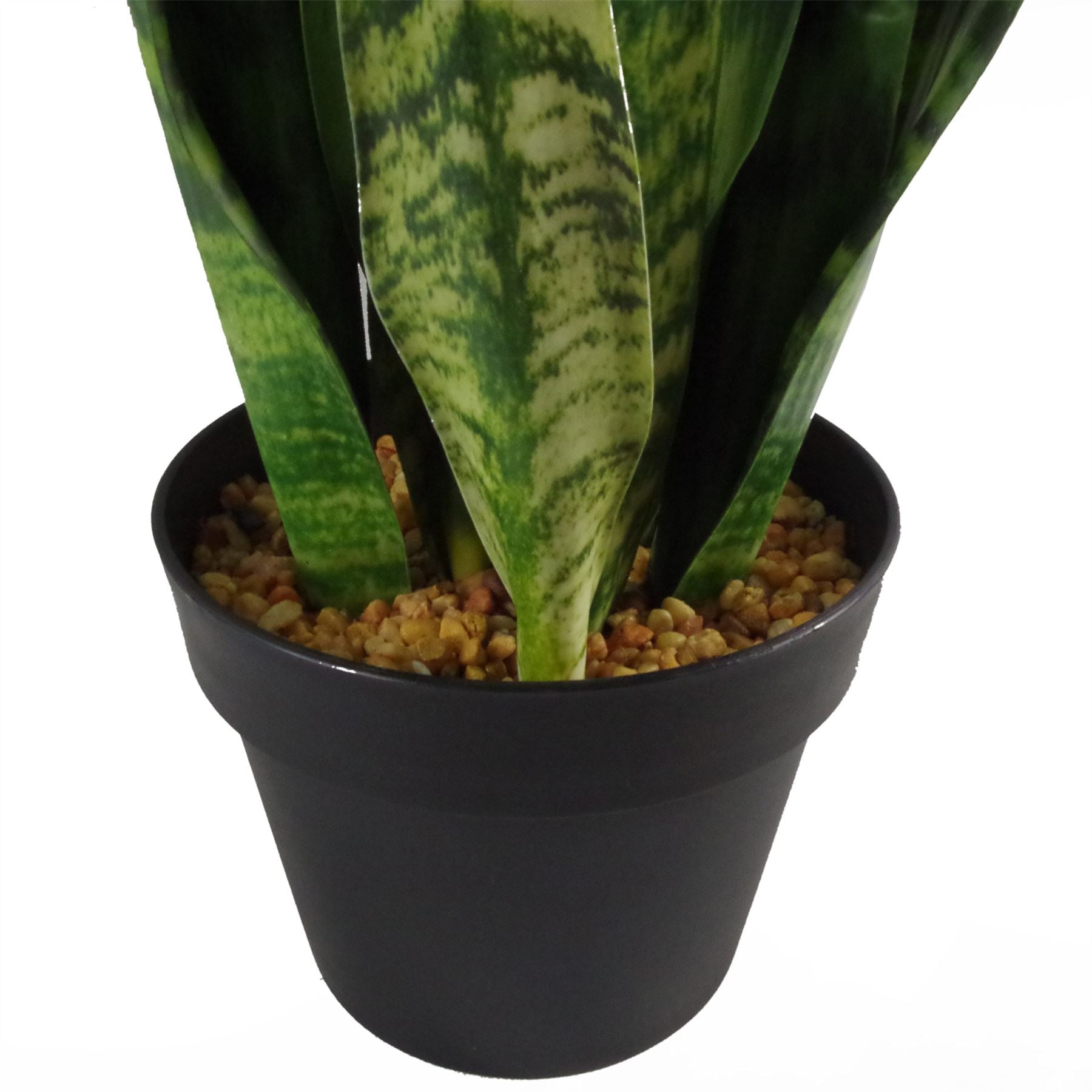 Leaf 70cm Artificial Sansevieria Zeylanica Plant in Black Pot