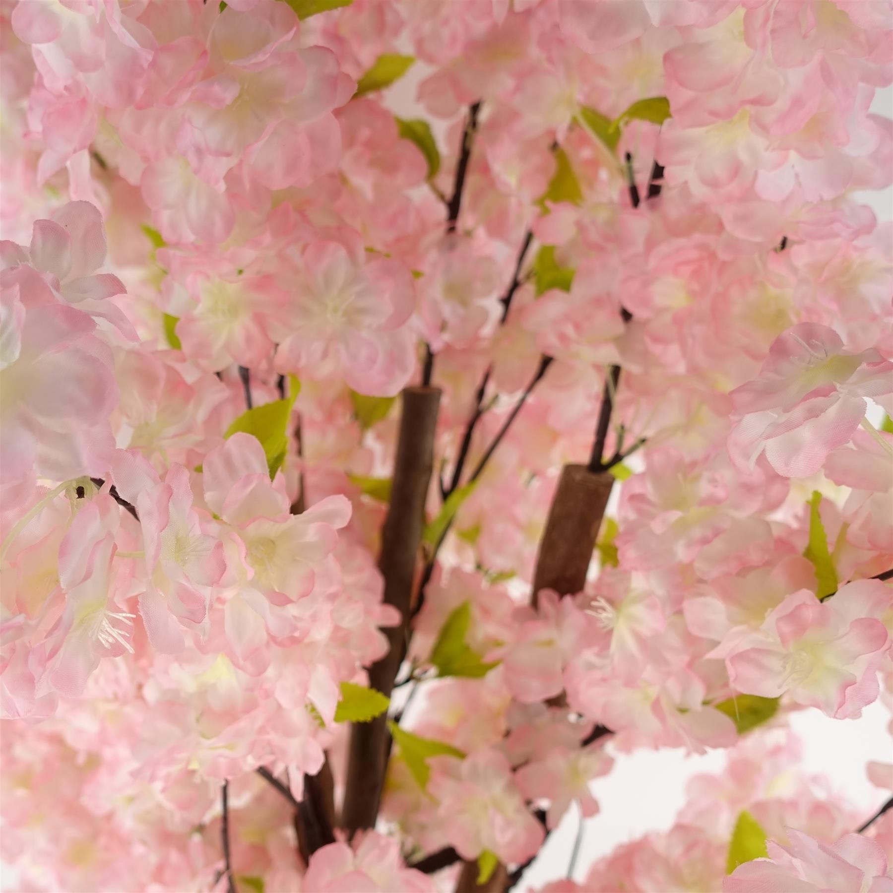 Leaf 150cm Artificial Pink Cherry Blossom Tree, Potted, Fully Assembled