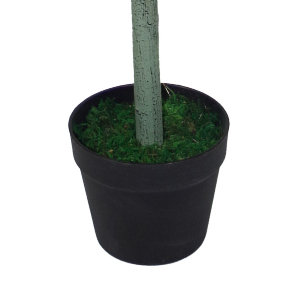 Pair of 120cm Artificial Topiary Bay Trees, Pyramid Cone Shape, Potted, Extra Large