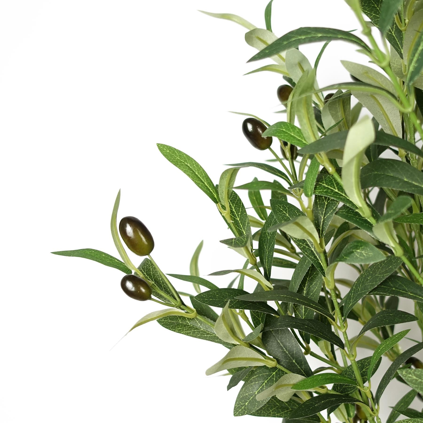 Leaf 160cm Artificial Olive Tree with 1296 Leaves and 72 Olives