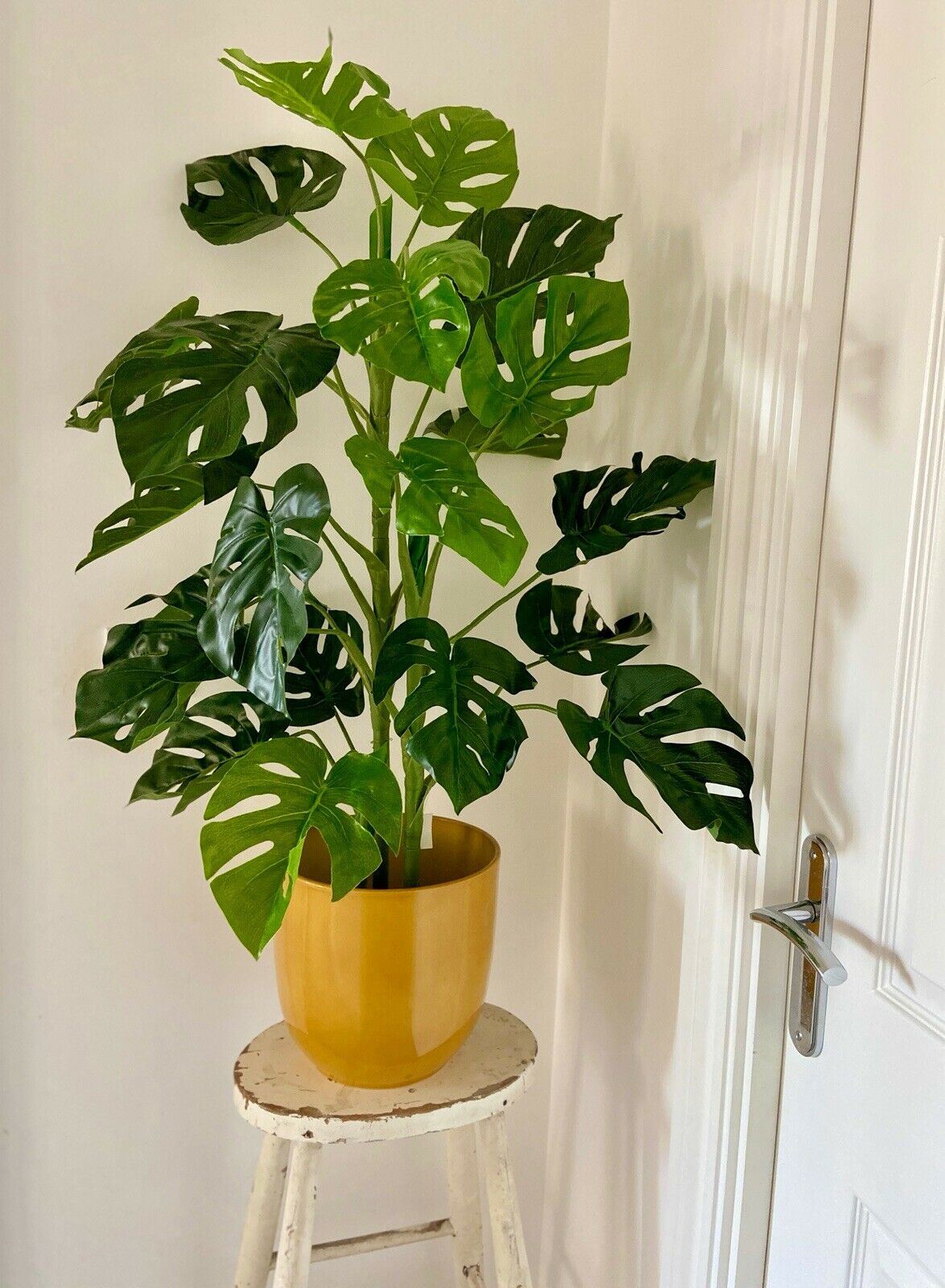 Leaf Artificial Monstera Plant 100cm Realistic Potted Houseplant