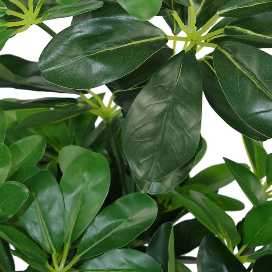 55cm Artificial Schefflera Arboricola Dwarf Umbrella Tree Plant, 450 Leaves, Potted