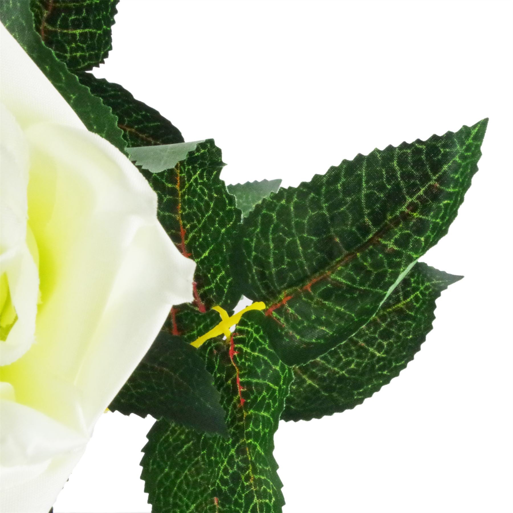 Leaf Artificial Cream Rose Tree 90cm with Twisted Vine Detail