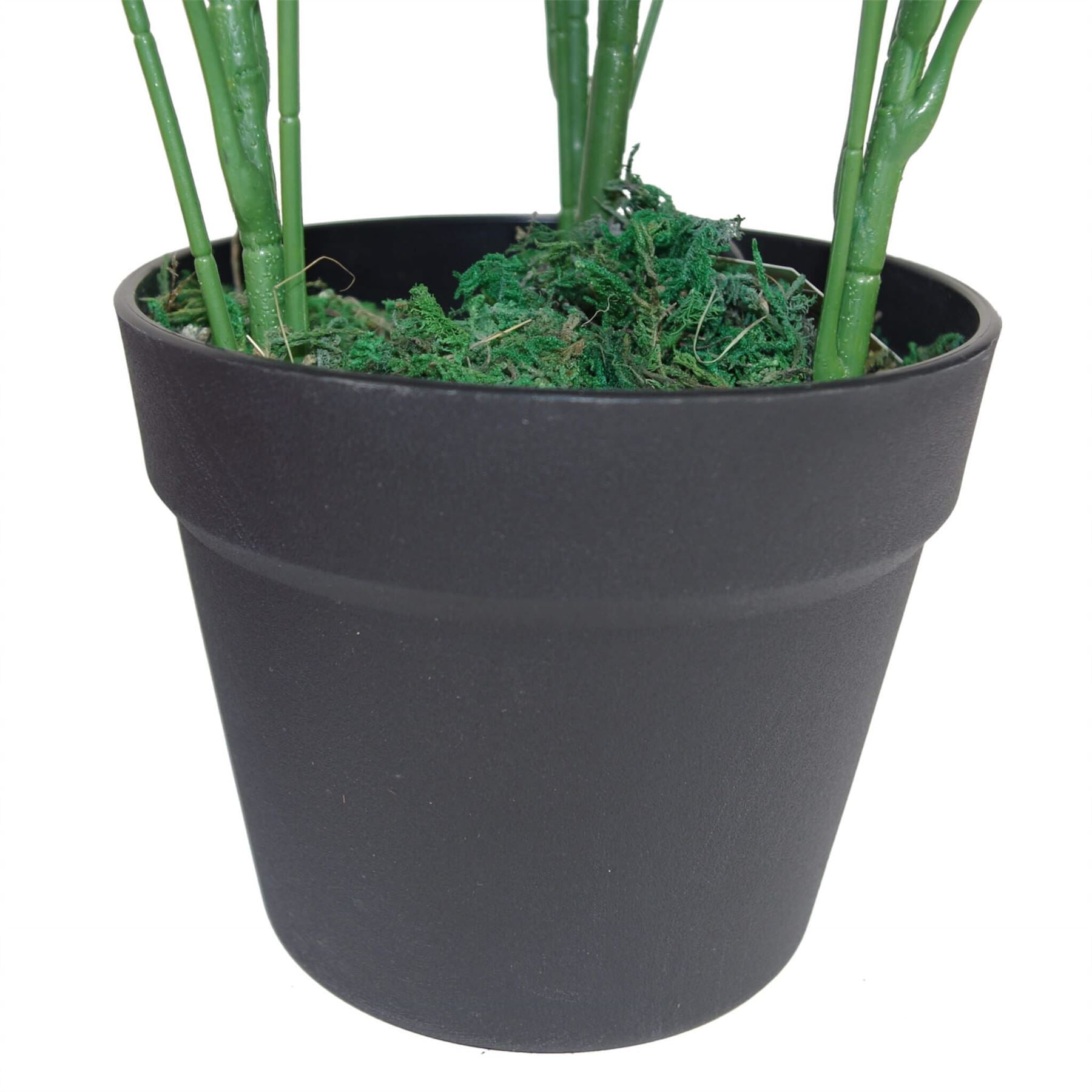 Leaf 55cm Dark Green Artificial Schefflera Arboricola Dwarf Umbrella Tree Plant in Pot