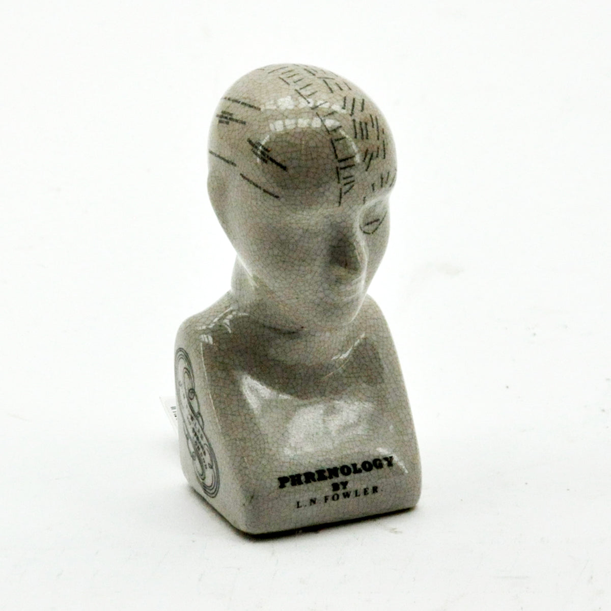 6 Inch Multi-Colored Ceramic Phrenology Head Decorative Art Piece