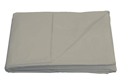 Sleepdown 68 Pick Cotton Flat Bed Sheet, 230cm x 254cm, Essential Range