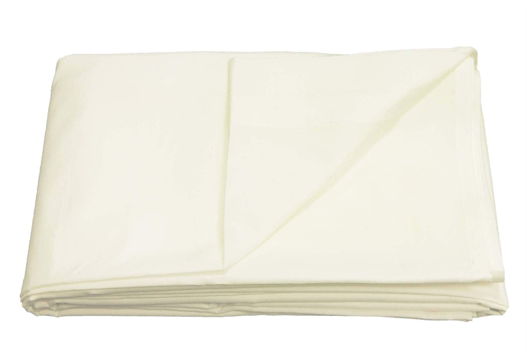 Sleepdown T200 Ivory 200 Thread Count 100% Cotton Flat Sheet 230 x 254cm