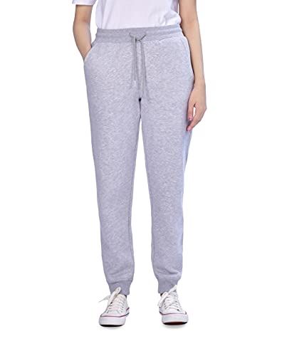 M17 Womens Grey Marl Jogging Bottoms, Elasticated Waist with Drawcord, 2 Front Pockets, Soft Touch Brushed Fabric