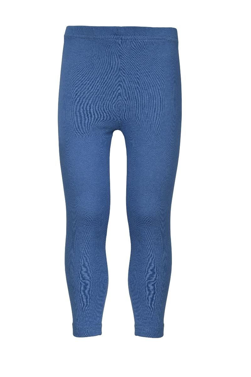 M17 Girls Navy Cotton Elastane Full-Length Leggings