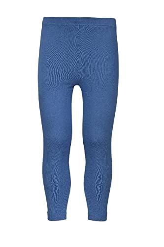 M17 Girls Navy Cotton Elastane Full-Length Leggings