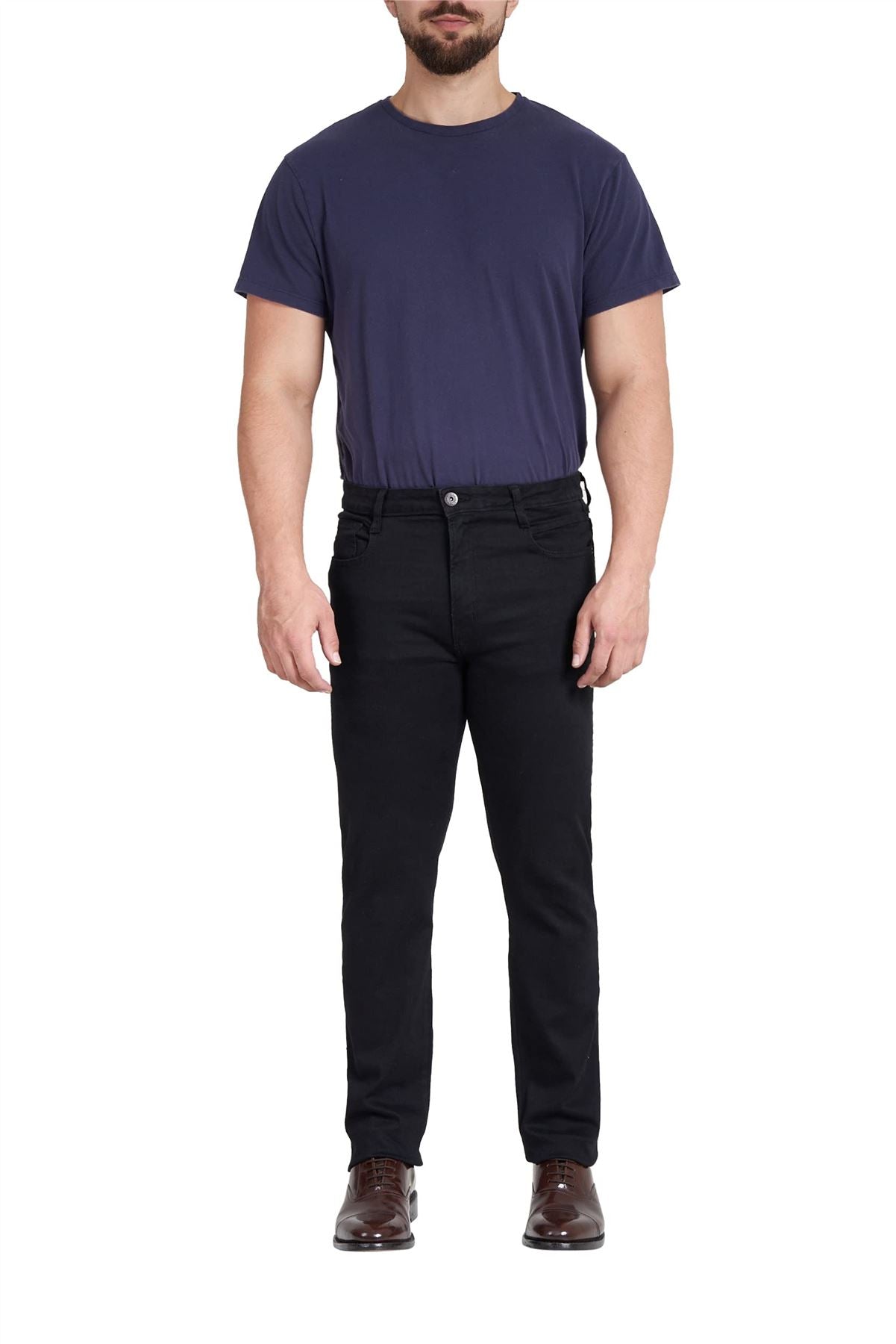 M17 Men's Slim Fit Black Denim Jeans