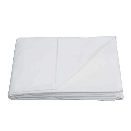 Sleepdown 68 Pick Cotton Flat Bed Sheet White