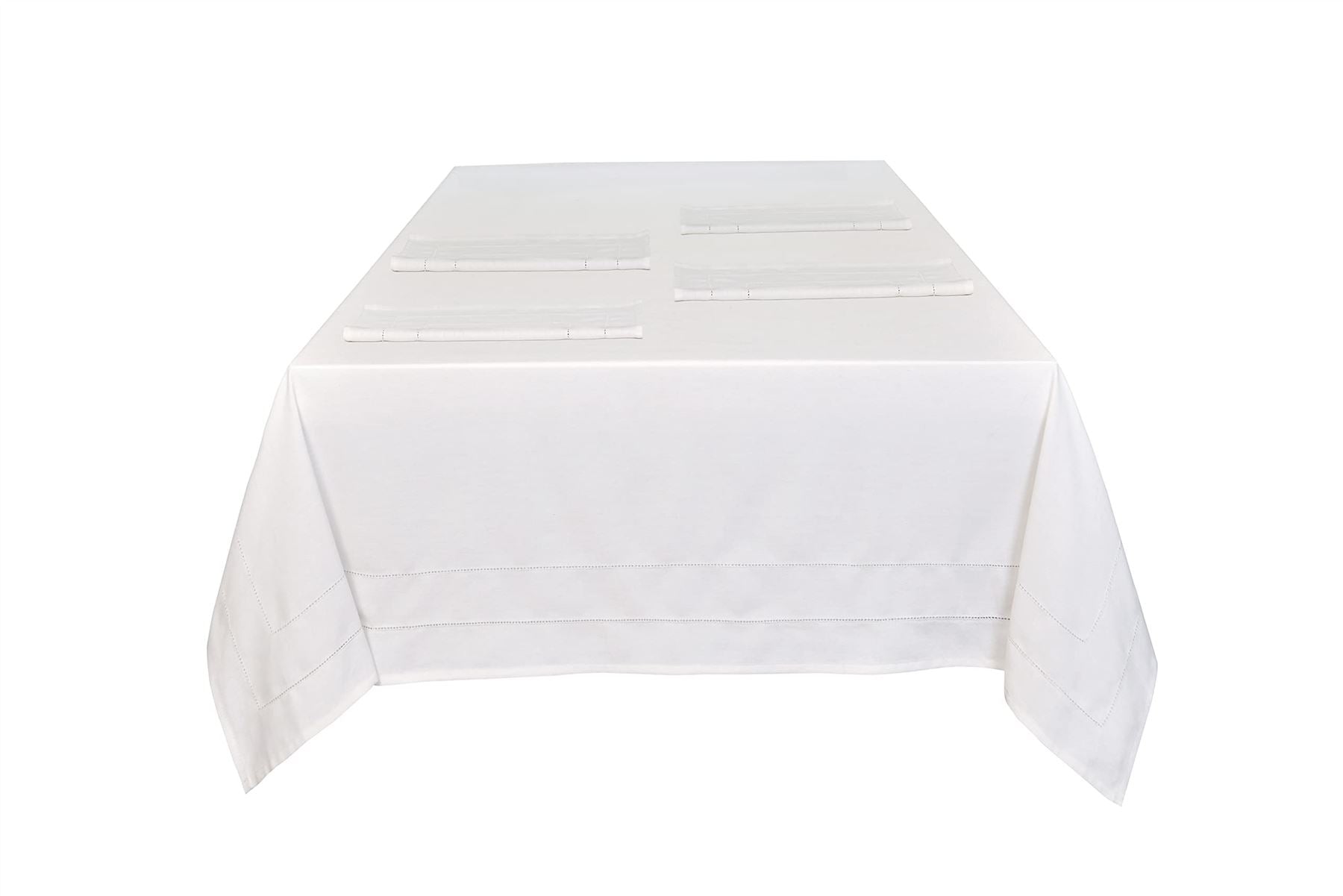 Sleepdown 4 Piece Plain Cotton Half Panama Cloth Napkins Set, 41 x 41 cm