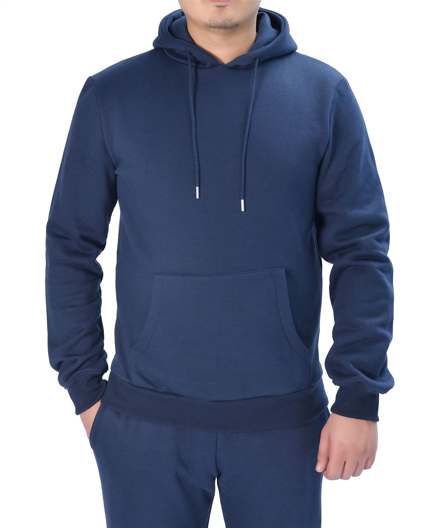 M17 Men's Long Sleeve Pullover Hoodie, Soft Touch Brushed Fabric, Recycled Polyester Cotton, Machine Washable