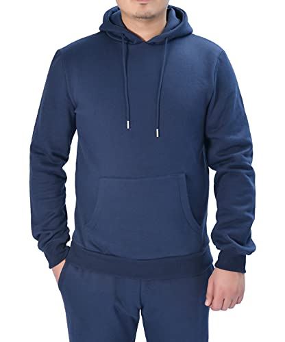 M17 Men's Long Sleeve Pullover Hoodie, Soft Touch Brushed Fabric, Recycled Polyester Cotton, Machine Washable