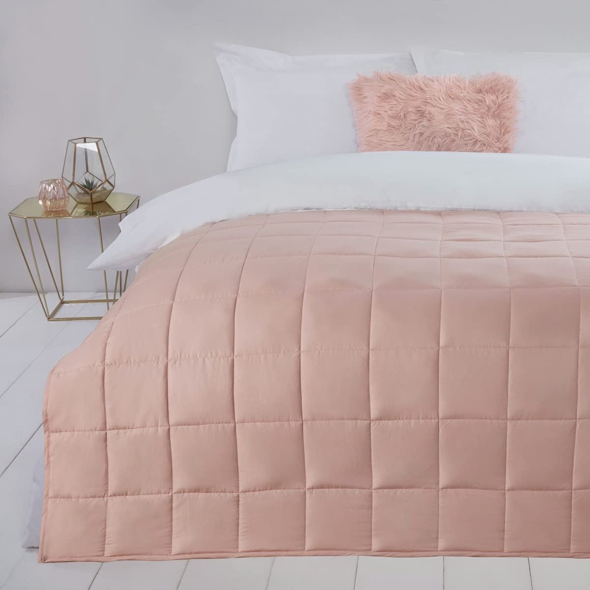 Sleepdown Gravity Weighted Throw Blanket Blush