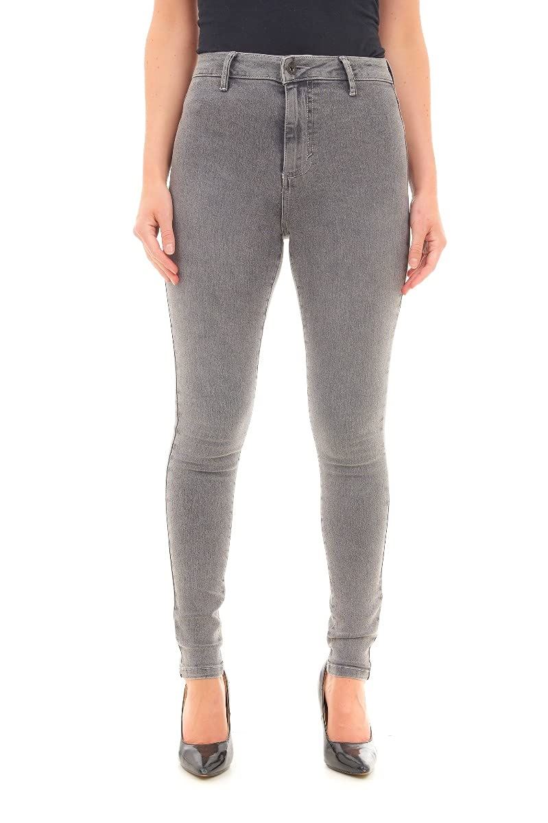M17 Ladies High Waisted Skinny Fit Denim Jeans with Pockets