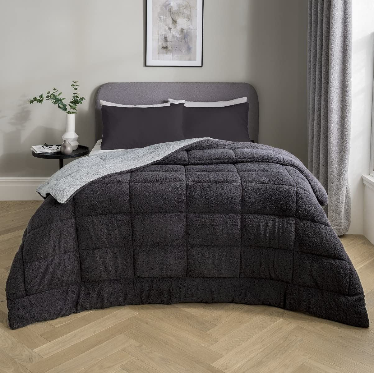 Sleepdown Teddy Fleece Bedspread 200cm x 200cm