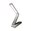 Native Lighting ZigZag Rechargeable USB LED Task Light, Folding Portable, Matte Chrome Finish