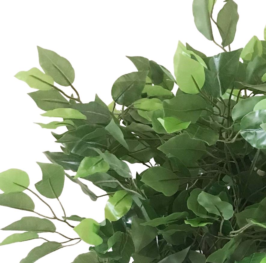Leaf 60cm Artificial Ficus Tree with Natural Trunk, Wired Stems, Potted Indoor Plant