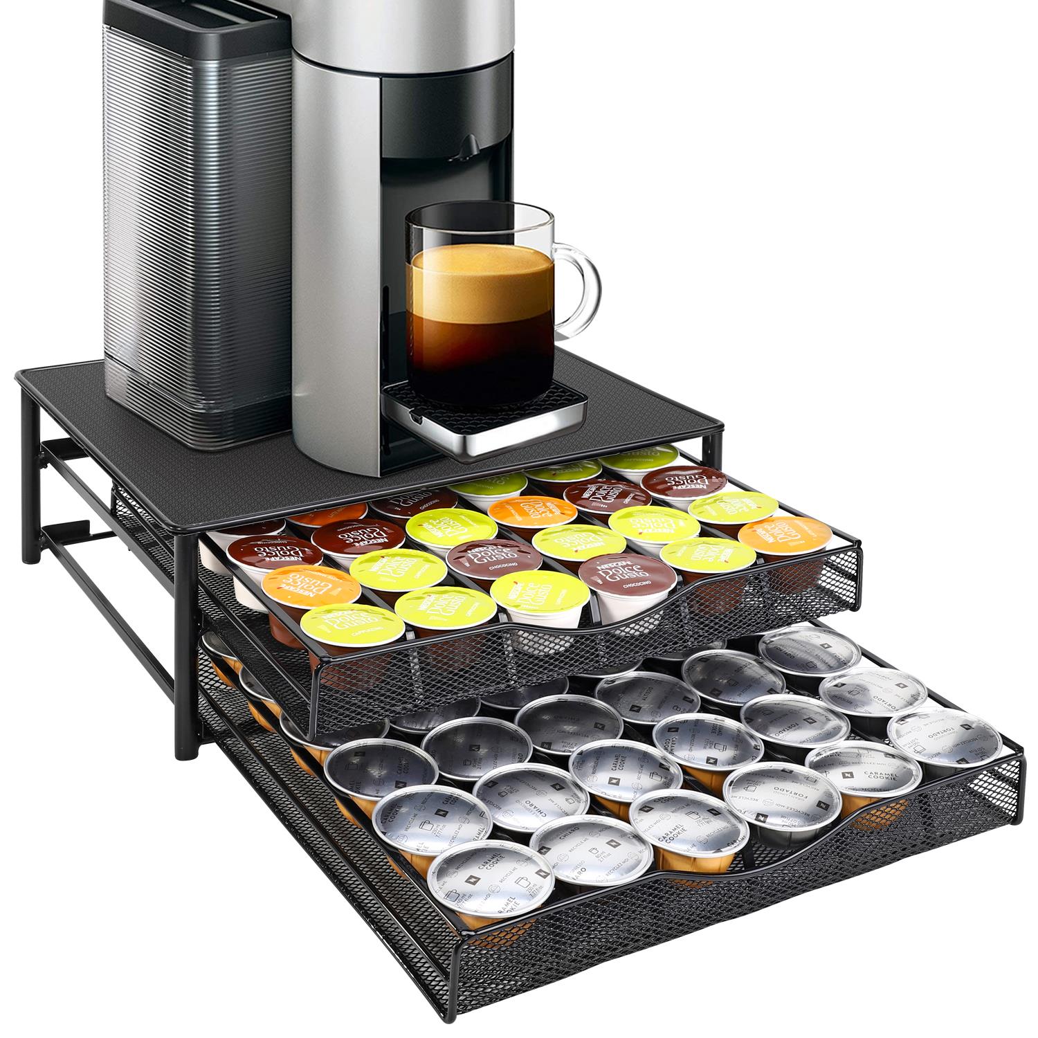 Vinsani Black Double Coffee Pod Drawer 1010402