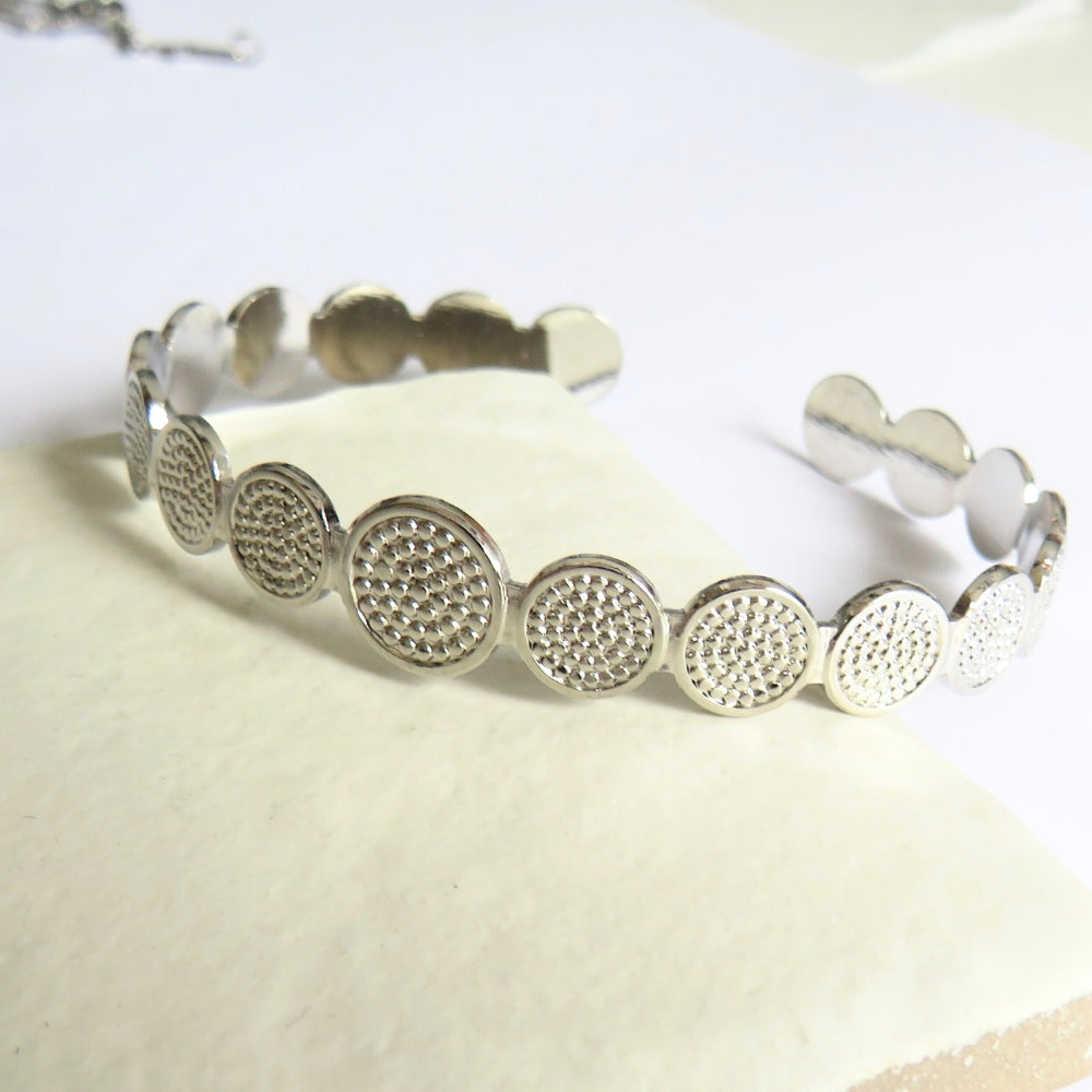 Adjustable Circle Bangle Bracelet in Gift Box